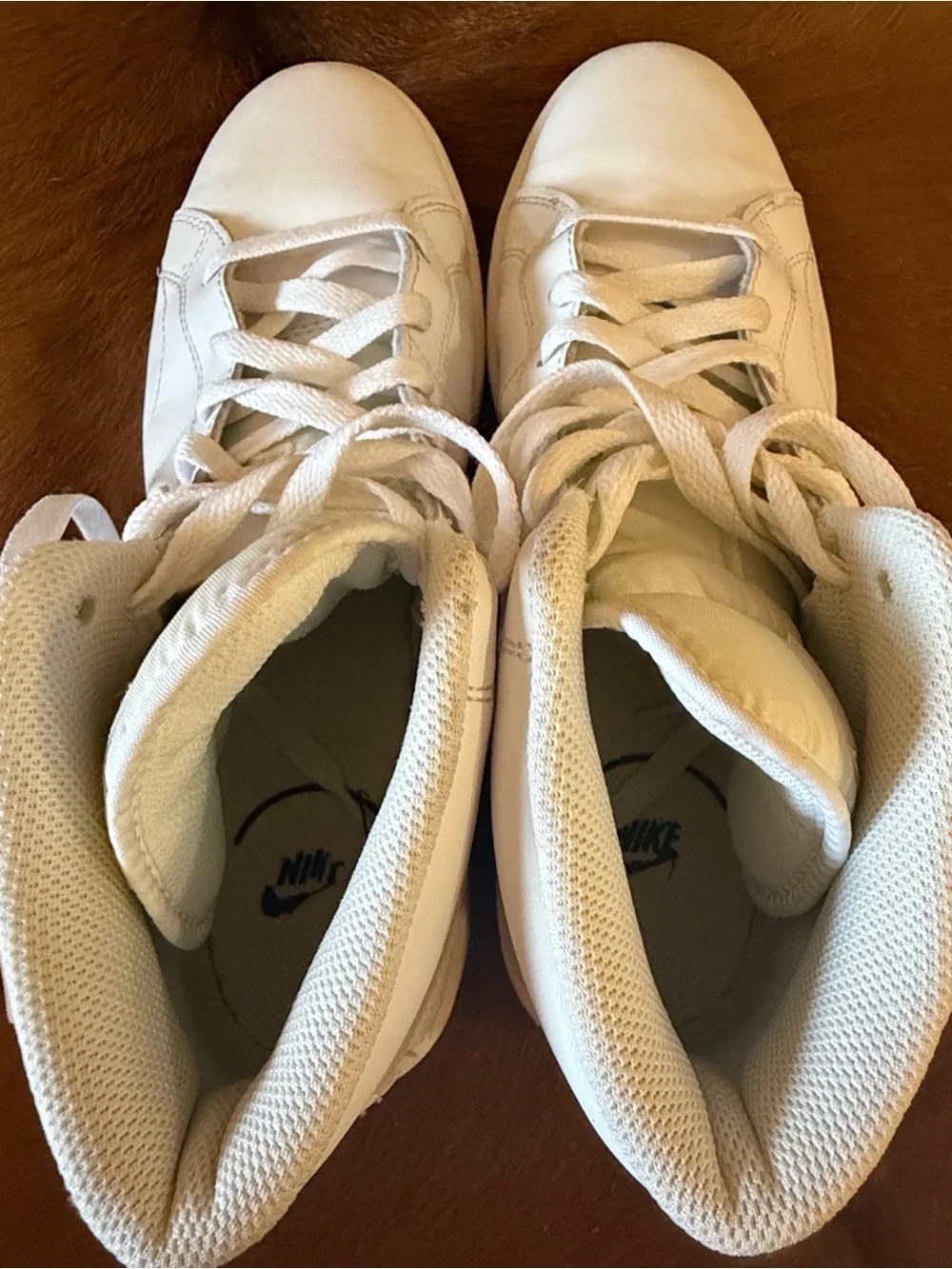 Nike Court Royale 2 Mid Triple White (Women's) size 9.5